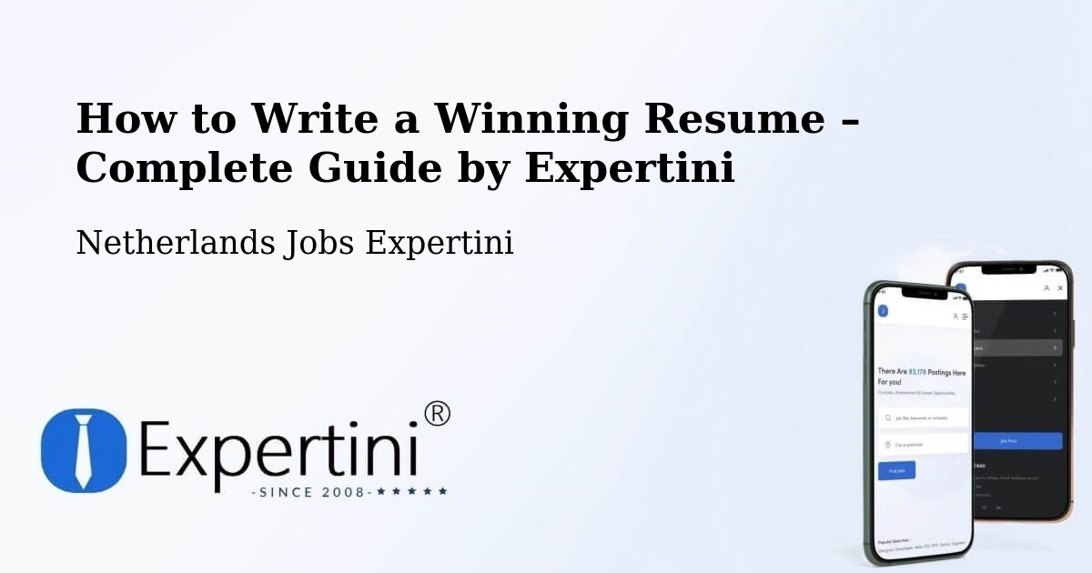 Resume Writing Guide for Job Seekers – Gendt - Gendt, Netherlands Jobs Expertini